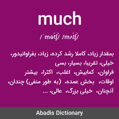 معنی کلمه how much به فارسی
