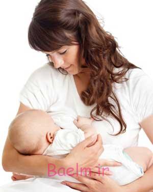 جلوگیری از نفخ شیر مادر
