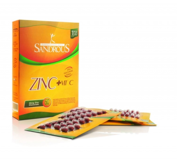 قرص sandrous zinc gluconate 35 mg
