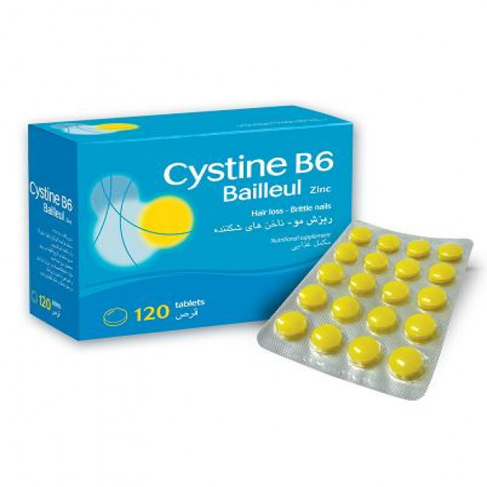 خواص قرص cystine b6 bailleul zinc
