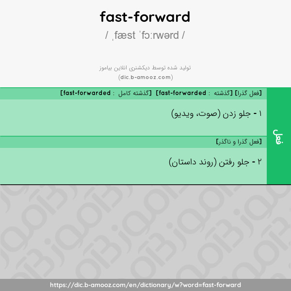 معنى كلمة fast بالعربيه

