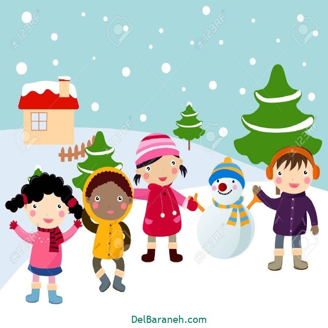 عکس فصل زمستان برای کودکان
