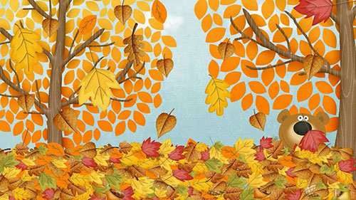 نقاشی کودکانه فصل پاییز