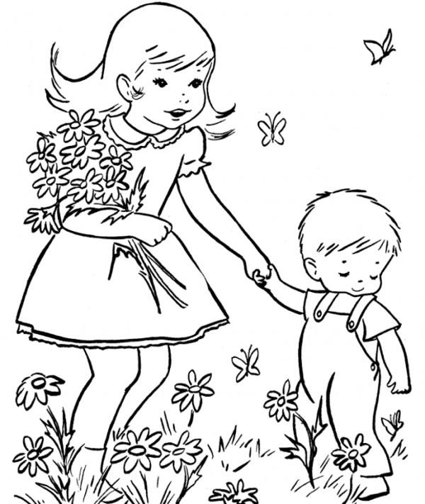 عکس نقاشی کودکان درباره فصل بهار