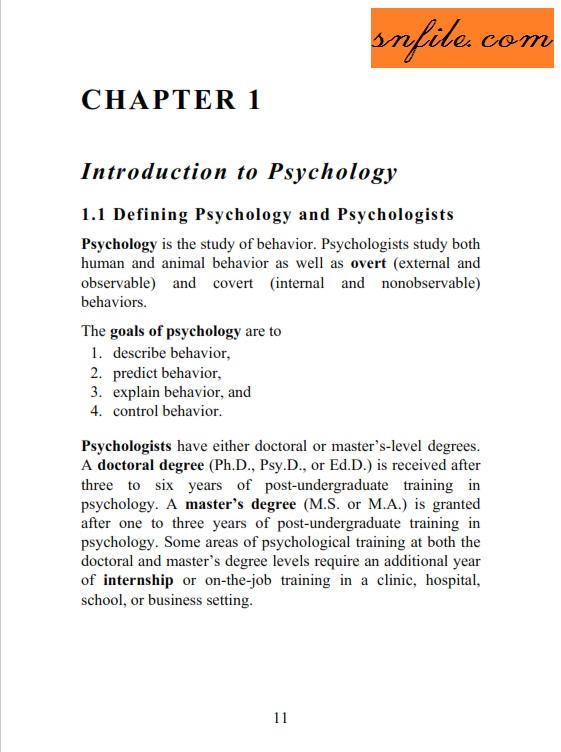 متون روانشناسی به زبان انگلیسی pdf
