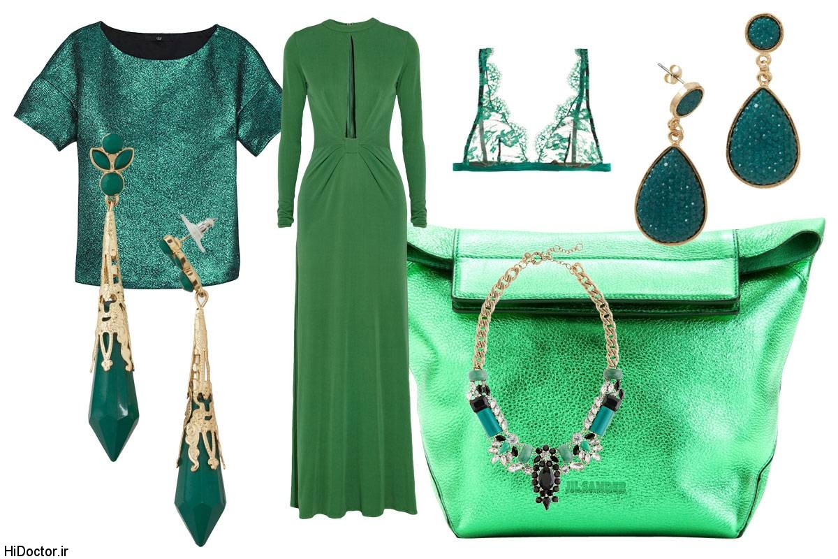روانشناسی رنگ سبز در لباس
