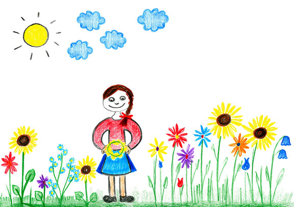 روانشناسی رنگ زرد در نقاشی کودک
