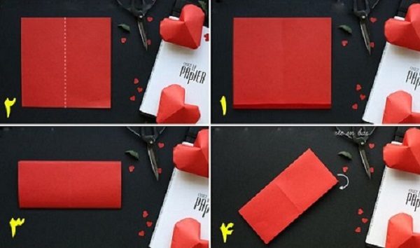 چگونه قلب کاغذی درست کنیم
