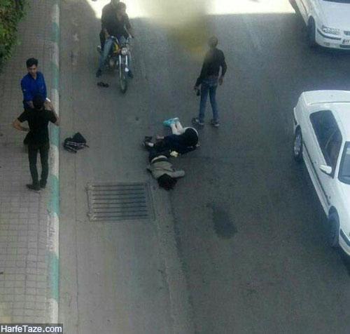 عکس خودکشی دو دختر اصفهانی پل چمران