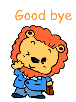 عکس متحرک خداحافظی کارتونی