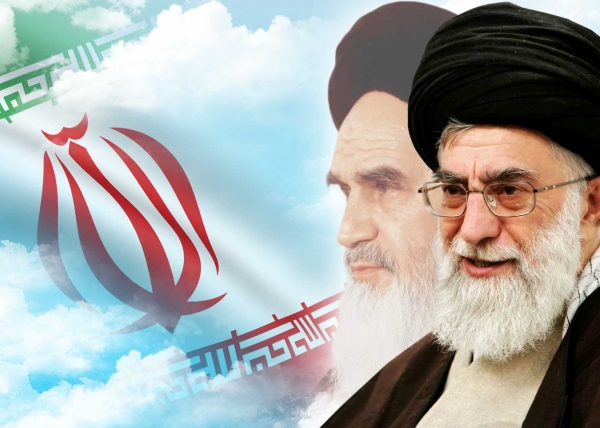 عکس امام خمینی با خامنه ای و روحانی