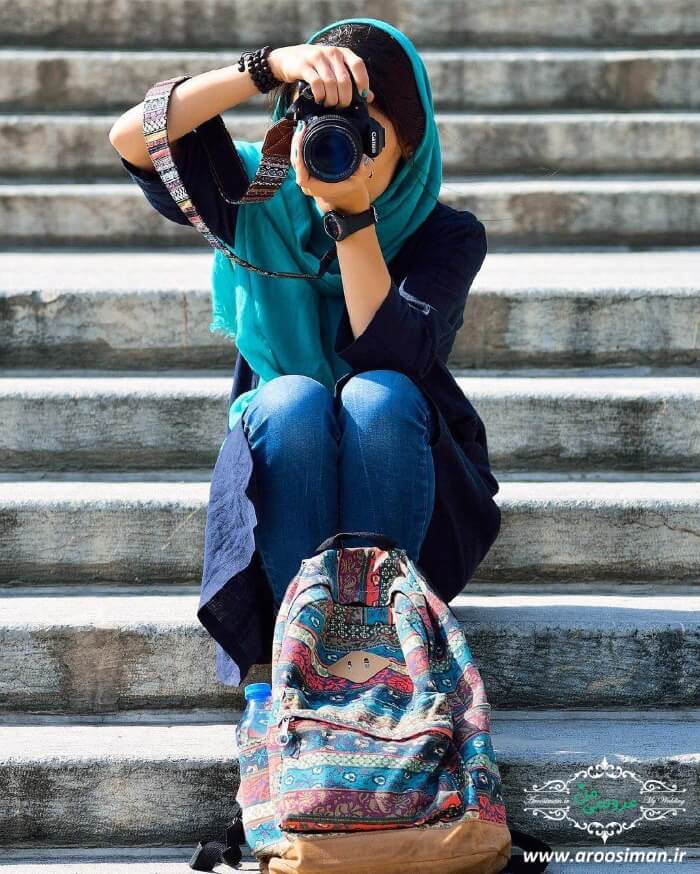 ژست عکس اسپرت دخترانه ایرانی