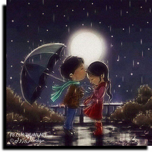عکس باران پاییزی عاشقانه