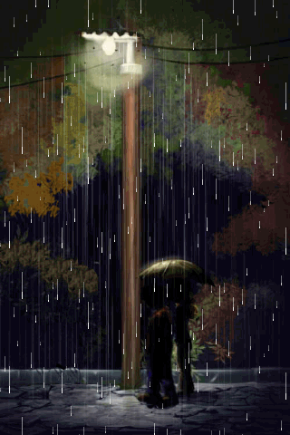 عکس باران عاشقانه متحرک