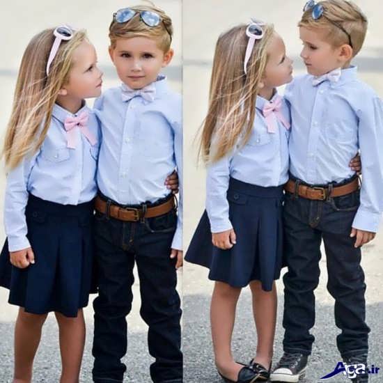 عکس دختر و پسر بچه عاشقانه