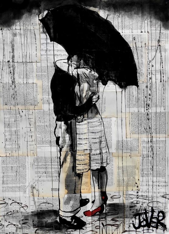 عکس عاشقانه بارانی دو نفره