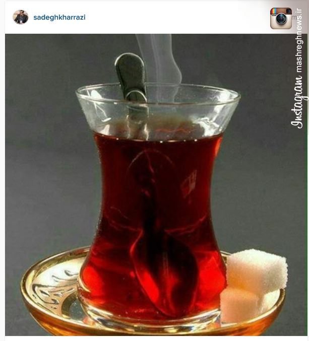 عکس یک استکان چای داغ