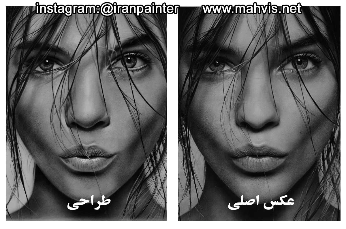 عکسهای طراحی چهره با مداد