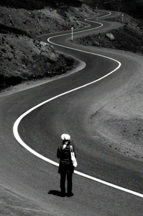 عکس جاده ی تنهایی