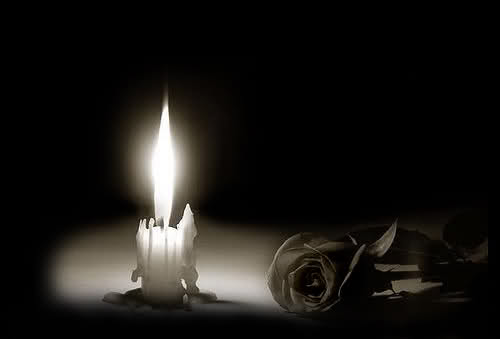 عکس شمع سیاه و سفید