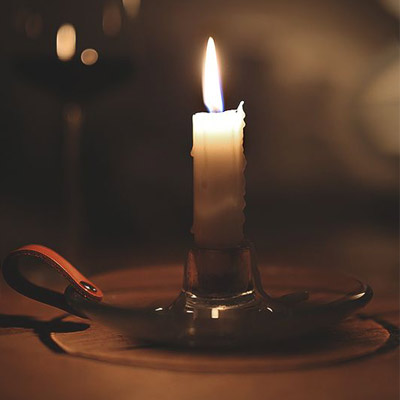 عکس شمع و گل