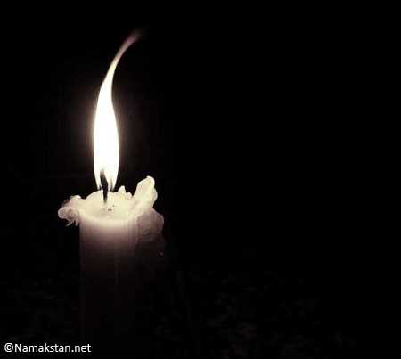 عکس شمع و تسلیت