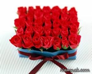 عکس دسته گل سرخ زیبا