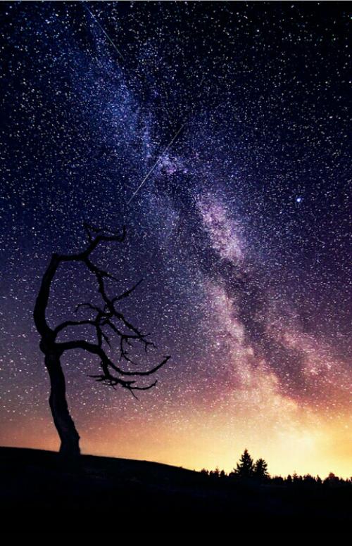 عکس آسمان در شب پر ستاره