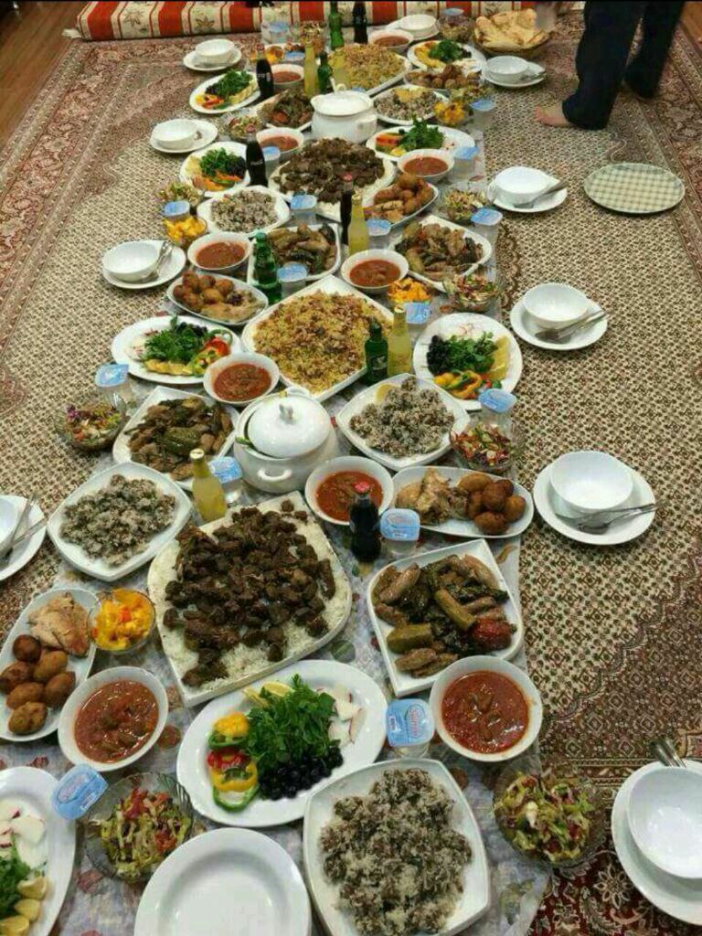 عکسهای سفره شام ایرانی