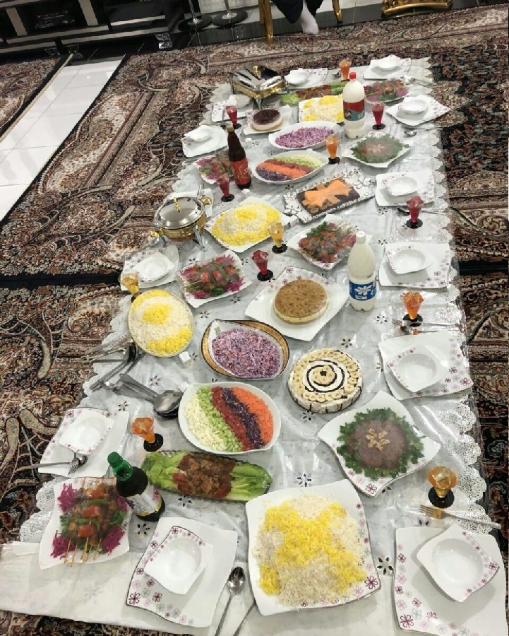 تصاویر سفره شام ایرانی