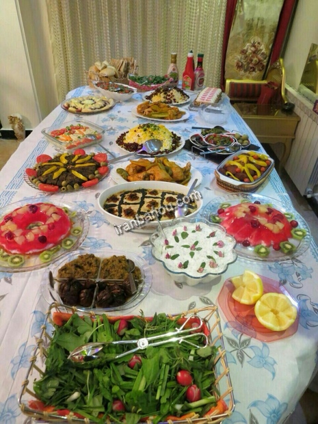 عکس سفره غذا ایرانی