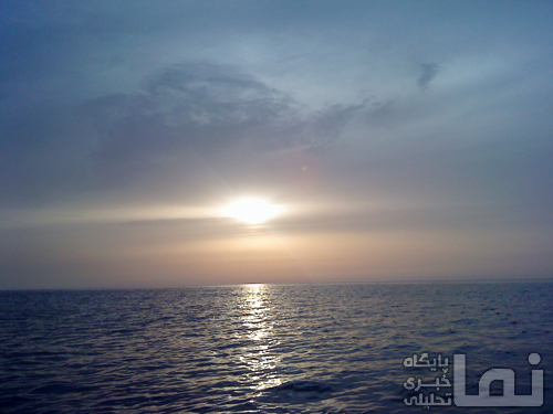 عکس طلوع آفتاب در دریا