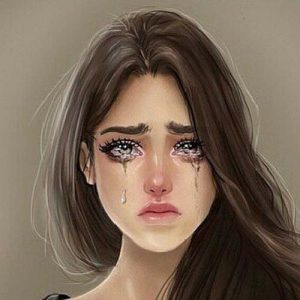 عکس غمگین دخترانه کارتونی