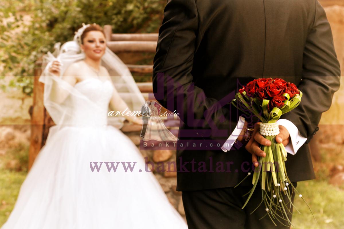 عکس عروس داماد ایرانی در اتلیه