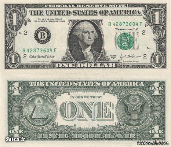 عکس یک دلاری امریکا