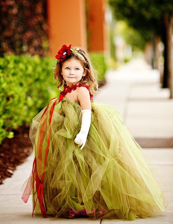 عکس دختر بچه ناز با لباس زیبا