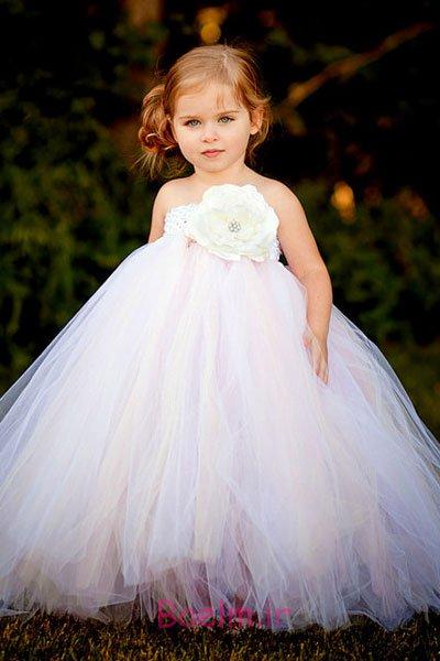 عکس دختر بچه ناز با لباس زیبا