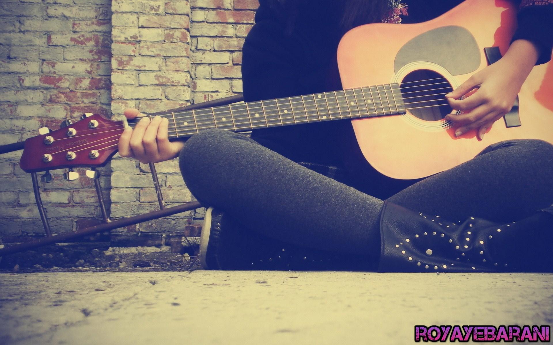 عکس گیتار دخترانه