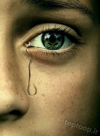 عکس دختر فانتزی که گریه می کند