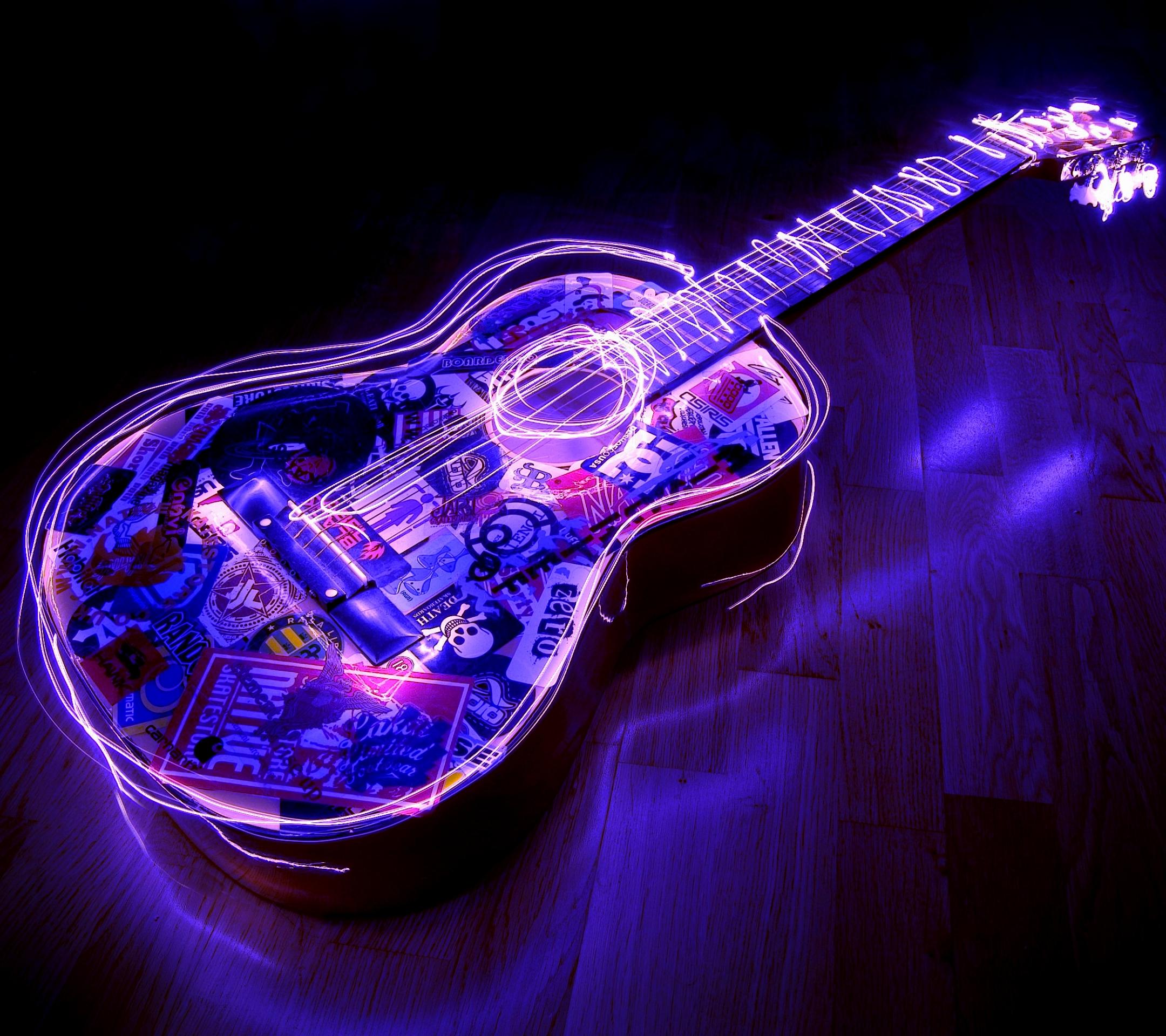عکس گیتار برای پس زمینه موبایل