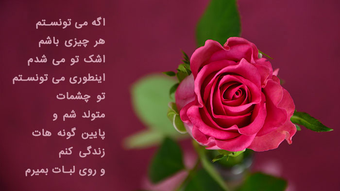 عکس گل با متن زیبا برای پروفایل