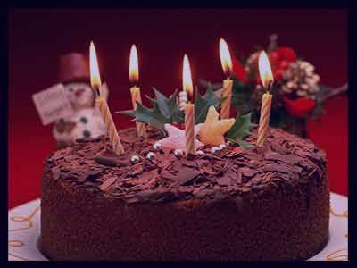 عکس کیک تولد زیبا با شمع
