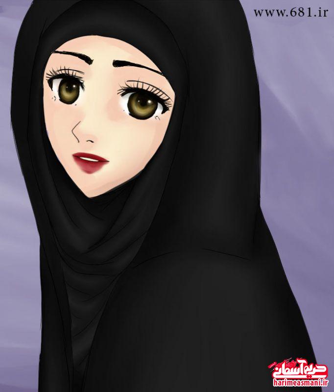 عکس های کارتونی دخترانه با حجاب
