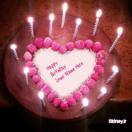 عکس کیک تولد زیبا با شمع