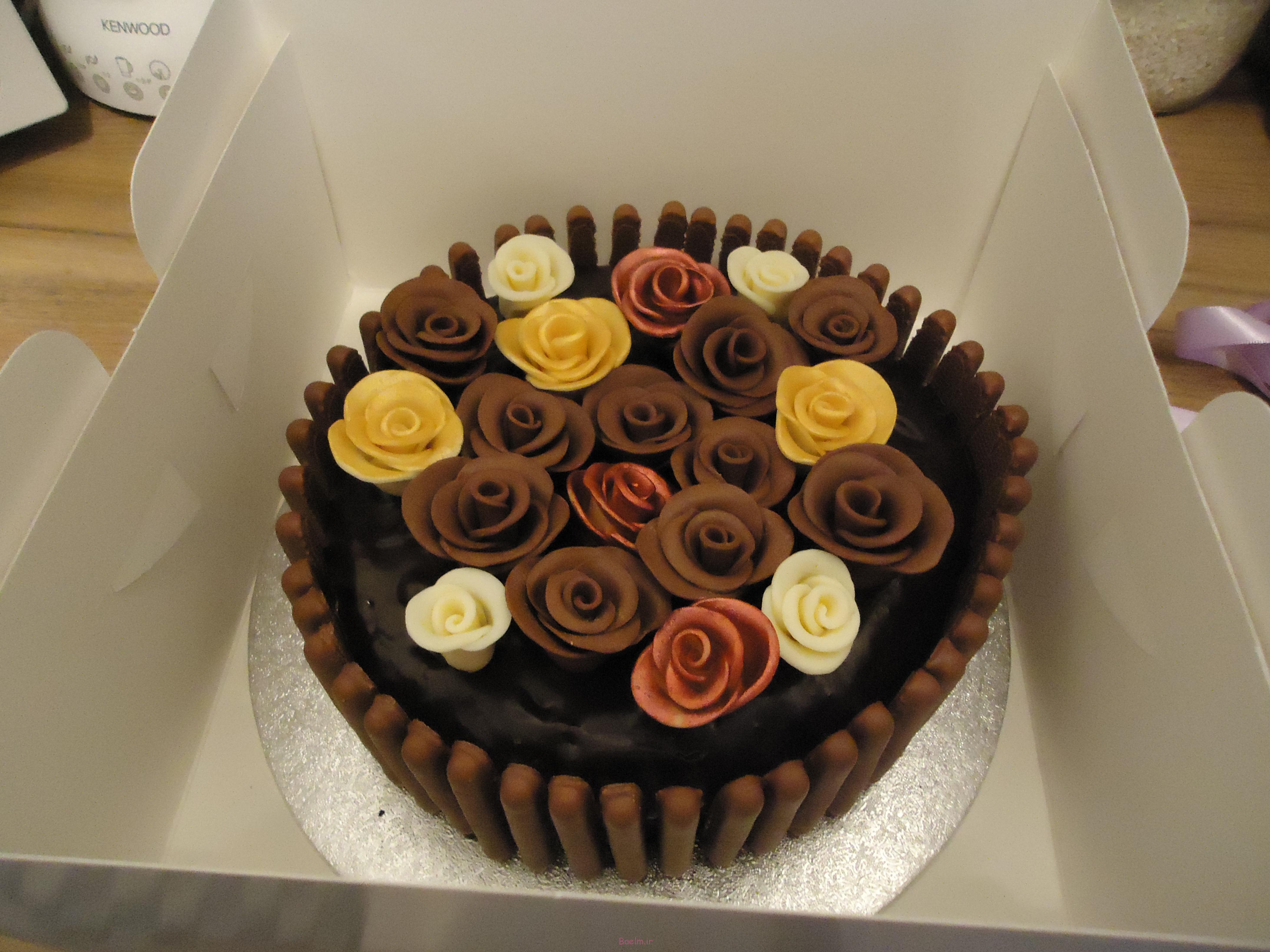 تصاویر کیک شکلاتی ساده