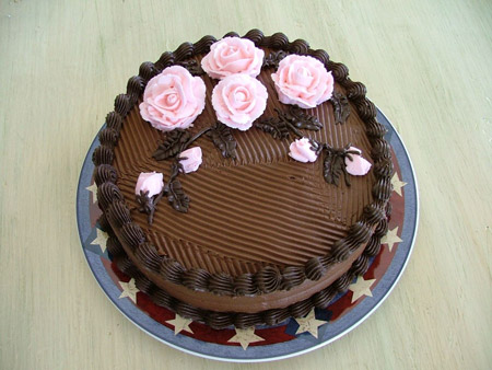 عکس کیک شکلاتی ساده خانگی