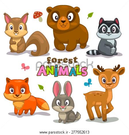 عکسهای کارتونی حیوانات جنگل