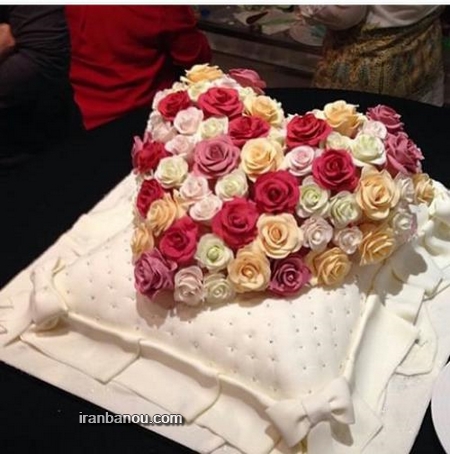 عکس کیک تولد دونفره عاشقانه