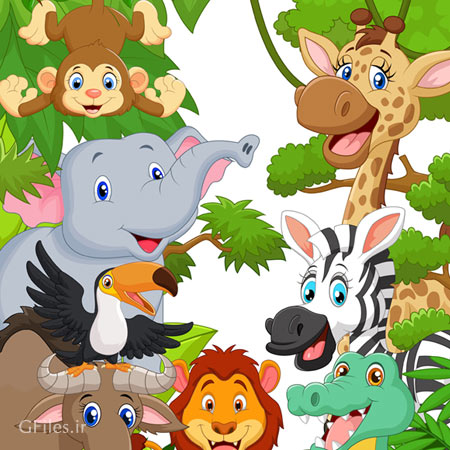 عکسهای کارتونی حیوانات جنگل