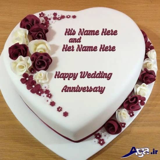 عکس کیک ساده برای سالگرد ازدواج